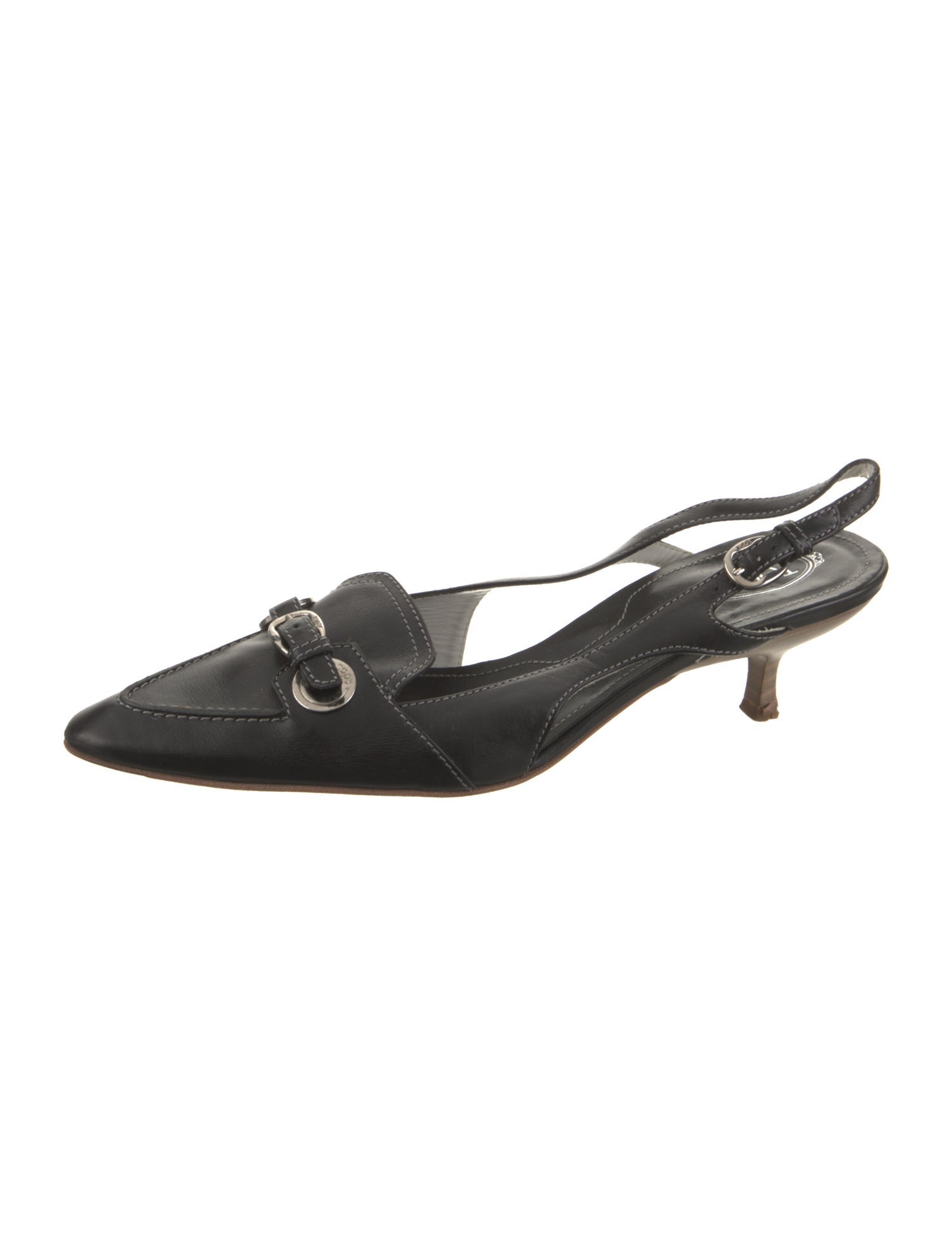 Tod's Leather Slingback Pumps